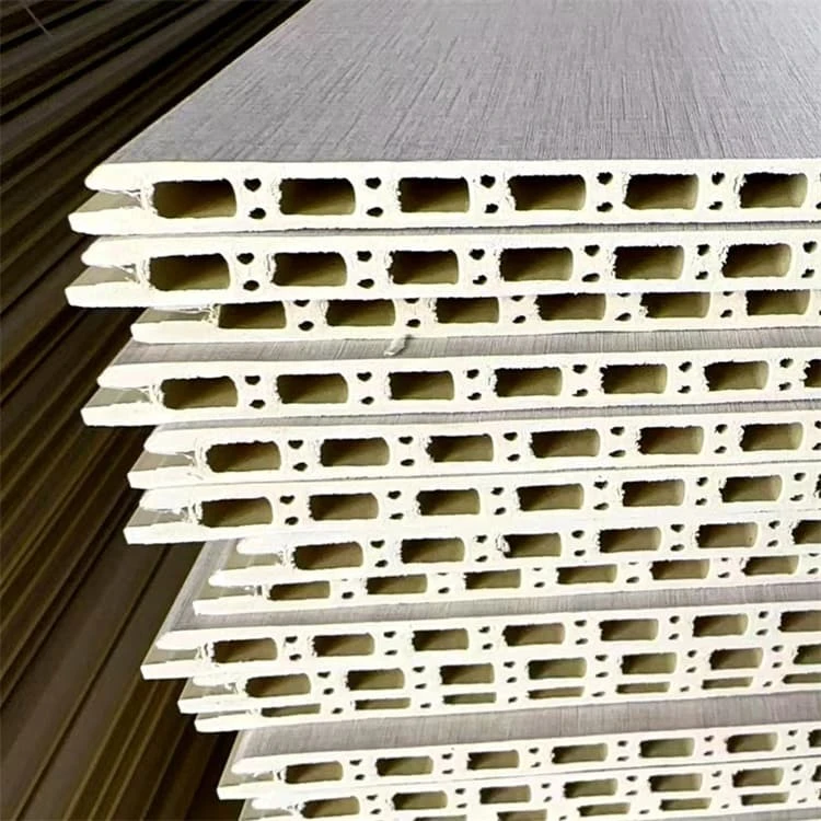 Bamboo Wood Fiber Pvc Composite Wall Panel factory