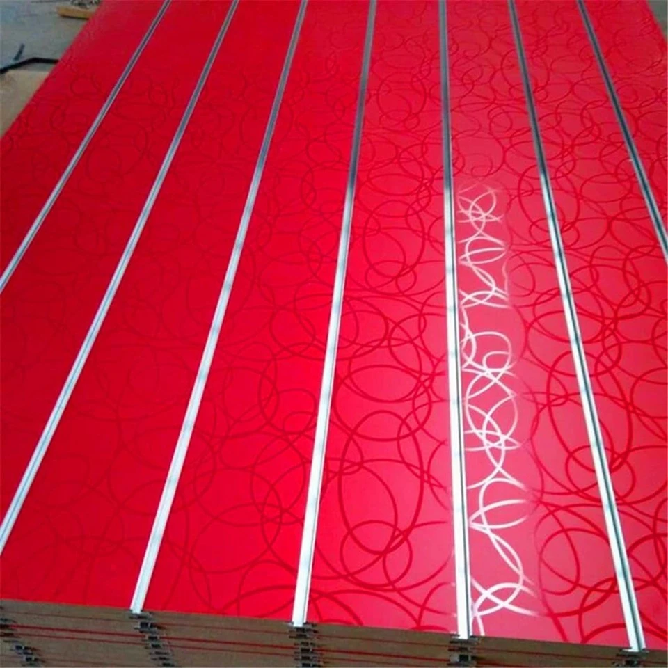 Slotted Melamine Mdf factory